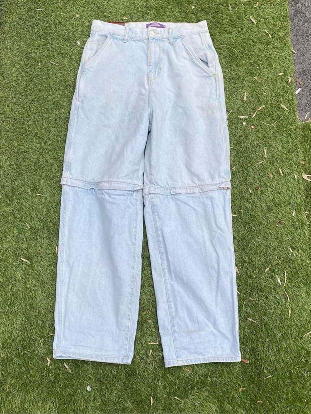 Light wash Fucking awesome jeans/ baggy wide leg fit